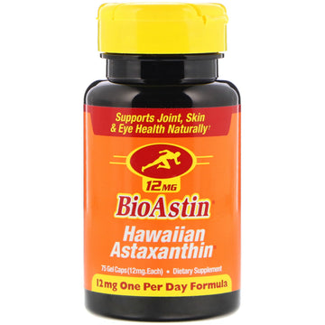 Nutrex Hawaii, BioAstin, Hawaiian Astaxanthin, 12 mg, 75 Gel Caps