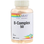Solaray, B-Complex 50, 250 VegCaps - The Supplement Shop