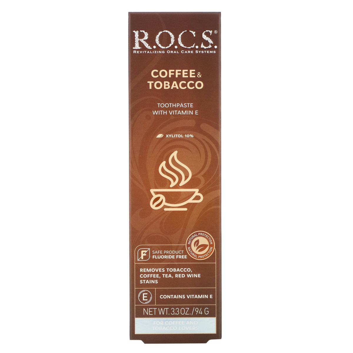 rocs toothpaste coffee and tobacco R.O.C.S., & Toothpaste, 3.3 oz (94 g) Rocs adult coffee + tobacco