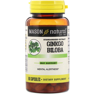 Mason Natural, Ginkgo Biloba, 60 Capsules
