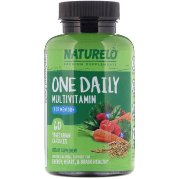 NATURELO, One Daily Multivitamin for Men 50+, 60 Vegetarian Capsules