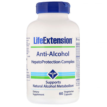 Life Extension, Anti-Alcohol, HepatoProtection Complex, 60 Vegetarian Capsules