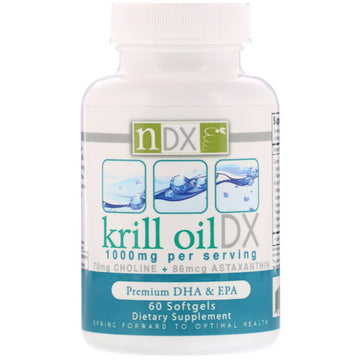 Natural Dynamix (NDX), Krill Oil DX, 1000 mg, 60 Softgels