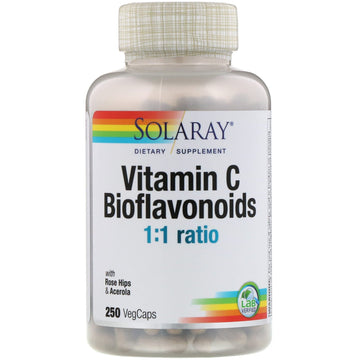 Solaray, Vitamin C Bioflavonoids, 1:1 Ratio, 250 VegCaps