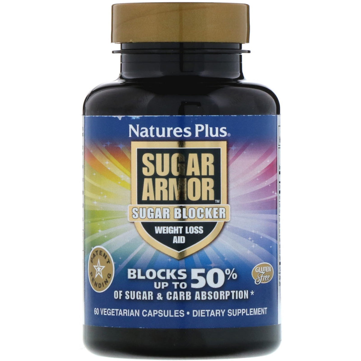 Nature's Plus, Sugar Armor, Sugar Blocker, Weight Loss Aid, 60 Vegetar