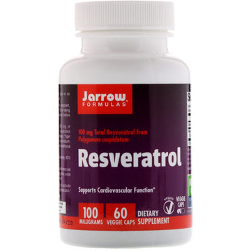 Jarrow Formulas, Resveratrol, 100 mg, 60 Veggie Caps
