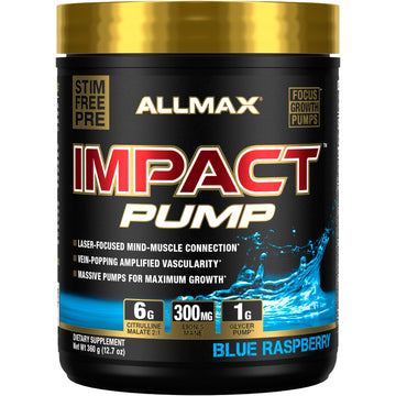 ALLMAX Nutrition, Impact Pump, Blue Raspberry, 12.7 oz (360 g)
