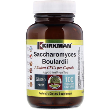 Kirkman Labs, Saccharomyces Boulardii, 100 Vegetarian Capsules