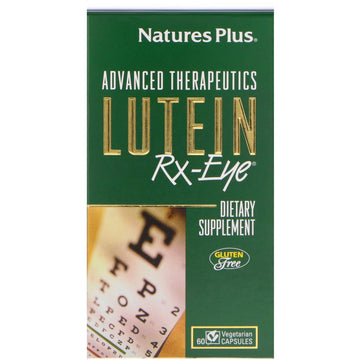 Nature's Plus, Advanced Therapeutics, Lutein RX-Eye, 60 Vegetarian Capsules