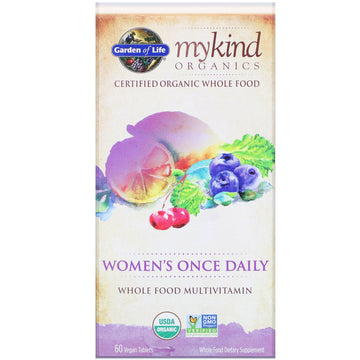 Garden of Life, MyKind Organics, Women's Once Daily, 60 Vegan Tablets