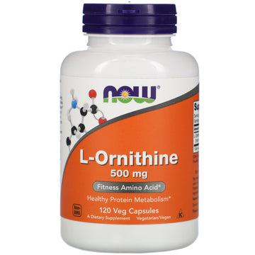 Now Foods, L-Ornithine, 500 mg, 120 Veg Capsules