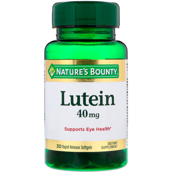 Nature's Bounty, Lutein, 40 mg, 30 Rapid Release Softgels - The Supplement Shop