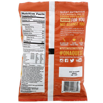 Quest Nutrition, Tortilla Style Protein Chips, Nacho Cheese 32g