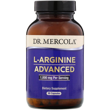 Dr. Mercola, L-Arginine Advanced, 1,000 mg, 90 Capsules