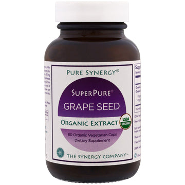 The Synergy Company, Pure Synergy, Organic Super Pure Grape Seed Organic Extract, 60 Organic Vegetarian Caps