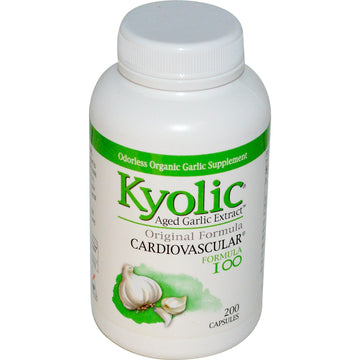 Kyolic, Aged Garlic Extract, Cardiovascular, Formula 100, 200 Capsules