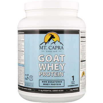 Mt. Capra, Goat Whey Protein, Unsweetened, 1 Pound (453 g)