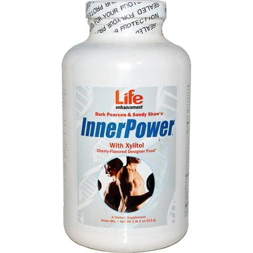 Life Enhancement, Durk Pearson & Sandy Shaw's, InnerPower with Xylitol Drink Mix, Cherry Flavored, 1 lb 2 oz (513 g)