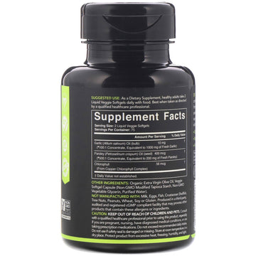 Sports Research, Plant-Based, Garlic Oil with Parsley & Chlorophyll, 150 Veggie Softgels