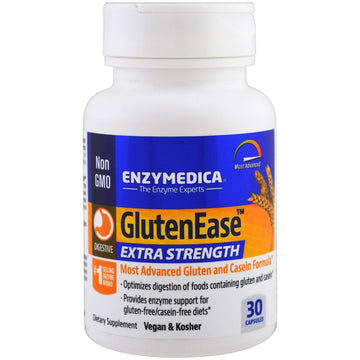 Enzymedica, GlutenEase, Extra Strength, 30 Capsules