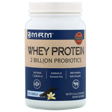 MRM, Whey Protein, 2 Billion Probiotics, Rich Vanilla, 32.6 oz (923 g)