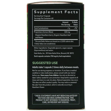 Gaia Herbs, Hawthorn Supreme, 60 Vegan Liquid Phyto-Caps