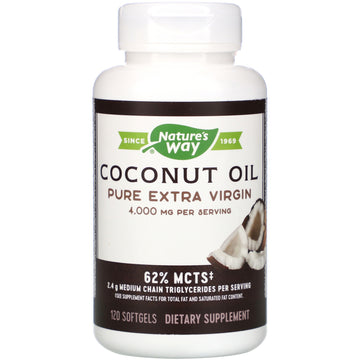 Nature's Way, Coconut Oil, Pure Extra Virgin, 4,000 mg, 120 Softgels