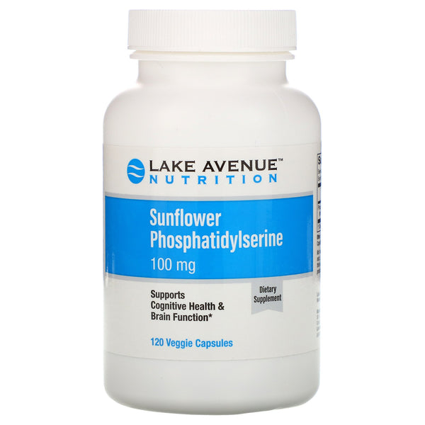 Lake Avenue Nutrition, Sunflower Phosphatidylserine, 100 mg, 120 Veggie Capsules - The Supplement Shop