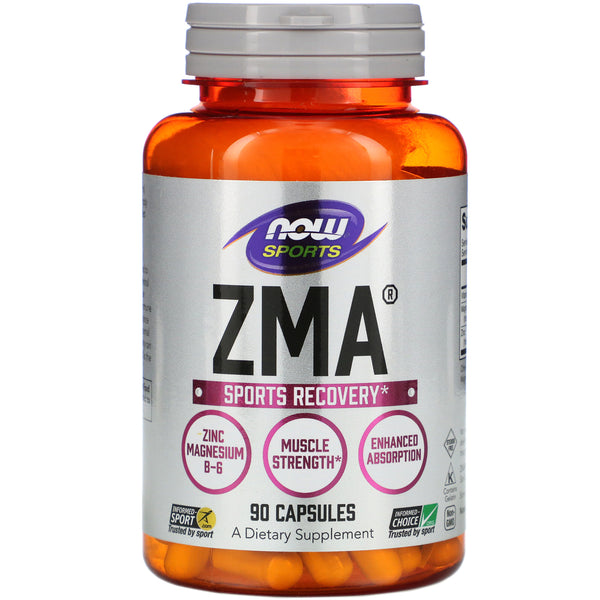 Now Foods, Sports, ZMA, Sports Recovery, 90 Capsules - The Supplement Shop