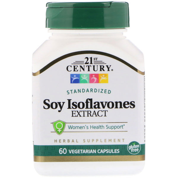 21st Century, Soy Isoflavones Extract, Standardized, 60 Vegetarian Capsules - The Supplement Shop