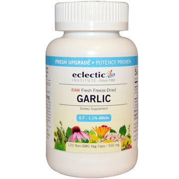 Eclectic Institute, Garlic, 550 mg, 120  Veg Caps