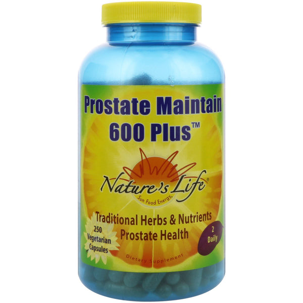Nature's Life, Prostate Maintain 600 Plus, 250 Vegetarian Capsules - The Supplement Shop