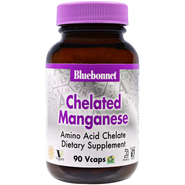 Bluebonnet Nutrition, Chelated Manganese, 90 Vcaps