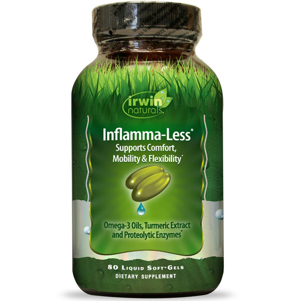 Irwin Naturals, Inflamma-Less, 80 Liquid Soft-Gels - The Supplement Shop
