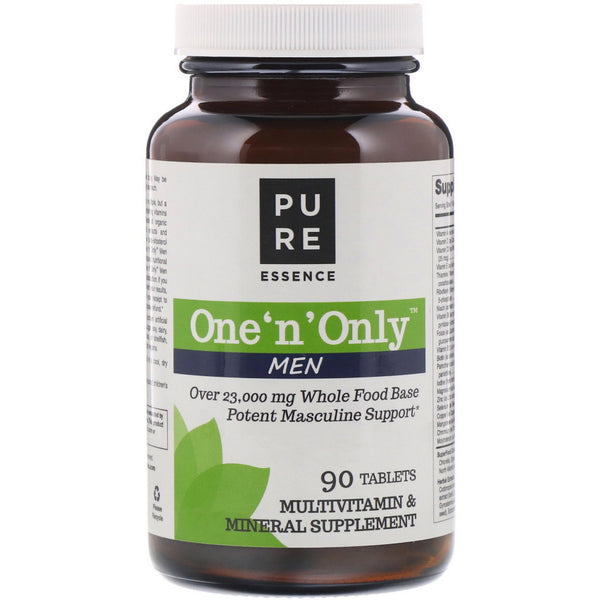 Pure Essence, One 'n' Only Men, Multivitamin & Mineral, 90 Tablets - The Supplement Shop