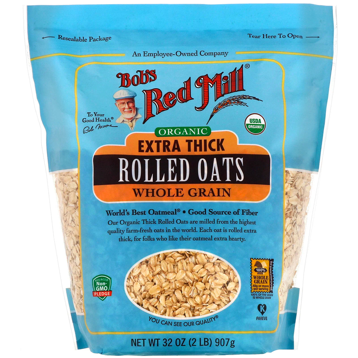 Old Fashioned Rolled Oats, Whole Grain, 32 oz (907 g)