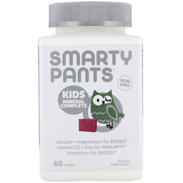 SmartyPants, Kids Mineral Complete, Multimineral, Mixed Berry, 60 Chews