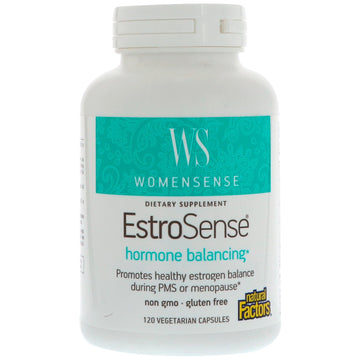 Natural Factors, WomenSense, EstroSense, Hormone Balancing, 120 Vegetarian Capsules