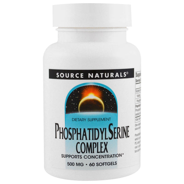Source Naturals, Phosphatidyl Serine Complex, 500 mg, 60 Softgels - The Supplement Shop