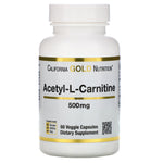 California Gold Nutrition, Acetyl-L-Carnitine, 500 mg, 60 Veggie Capsules - The Supplement Shop