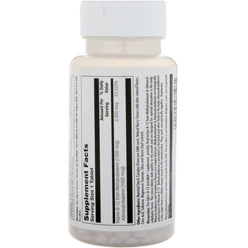 KAL, B-12 Methylcobalamin & Adenosylcobalamin, Mixed Berry, 2,000 mcg, 60 Micro Tablets
