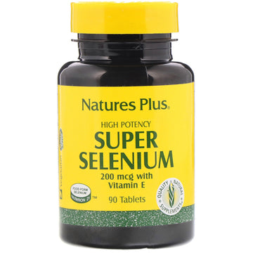 Nature's Plus, Super Selenium, High Potency, 200 mcg, 90 Tablets