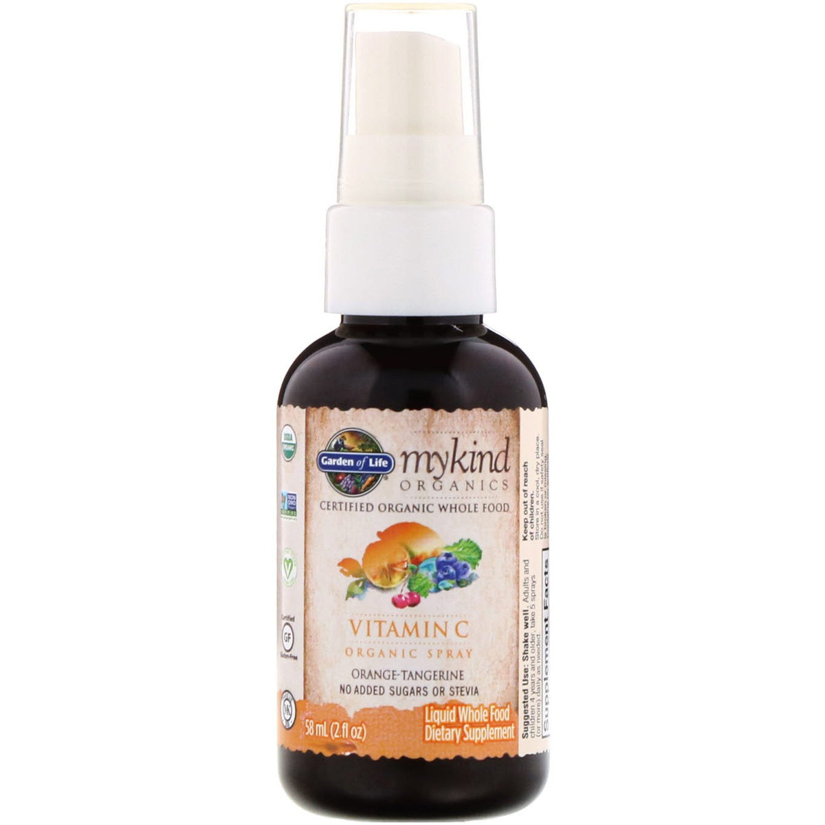 garden of life spray vitamin c Garden of Life, Vitamin C Organic Spray, Orange-Tangerine, 2 fl oz (58