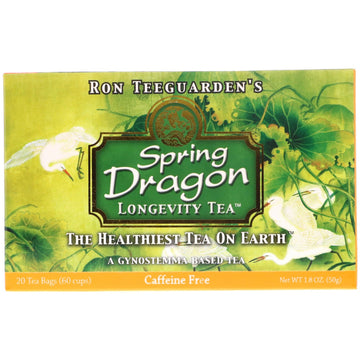 Dragon Herbs, Spring Dragon Longevity Tea, Caffeine Free, 20 Tea Bags, 1.8 oz (50 g)