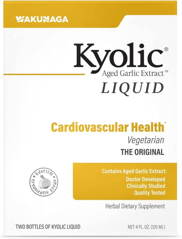 Kyolic, Aged Garlic Extract, Cardiovascular, Liquid, 2 bottles, 2 fl oz (60 ml) Each