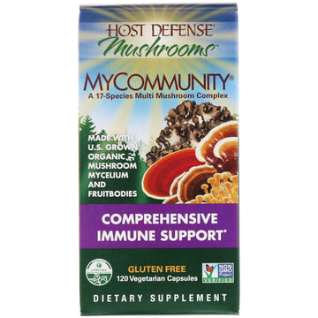 Fungi Perfecti, MyCommunity, Comprehensive  Immune Support, 120 Vegetarian  Capsule