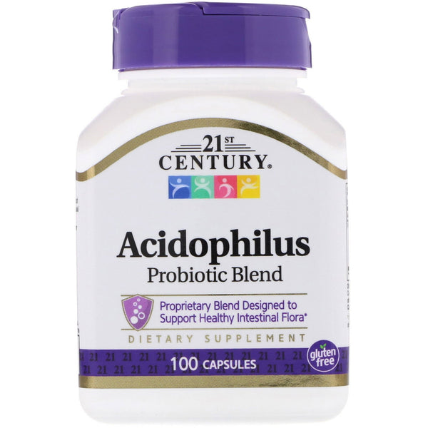 21st Century, Acidophilus Probiotic Blend, 100 Capsules - The Supplement Shop