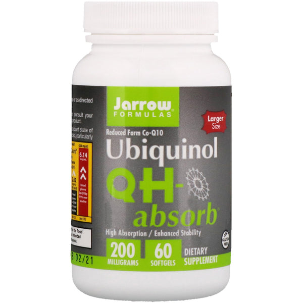 Jarrow Formulas, Ubiquinol, QH-Absorb, 200 mg, 60 Softgels - The Supplement Shop