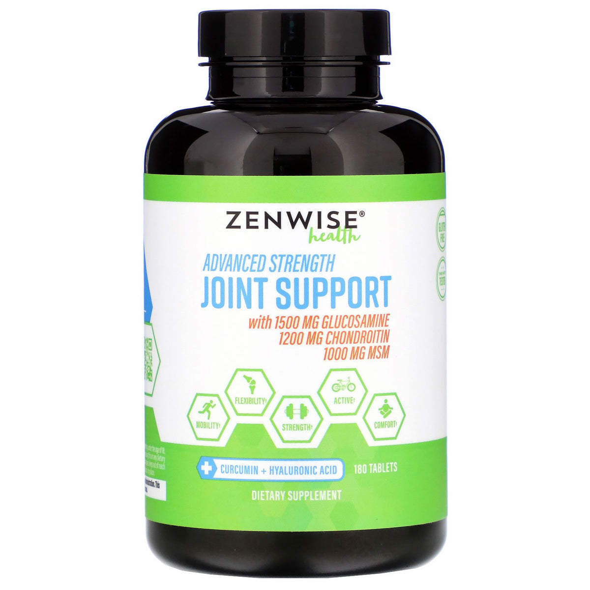 Zenwise Health, Advanced Strength Joint Support, 180 Tablets The