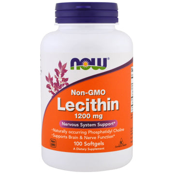 Now Foods, Lecithin, 1200 mg, 100 Softgels